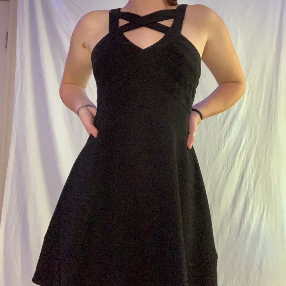 Little black dress, fit and flare